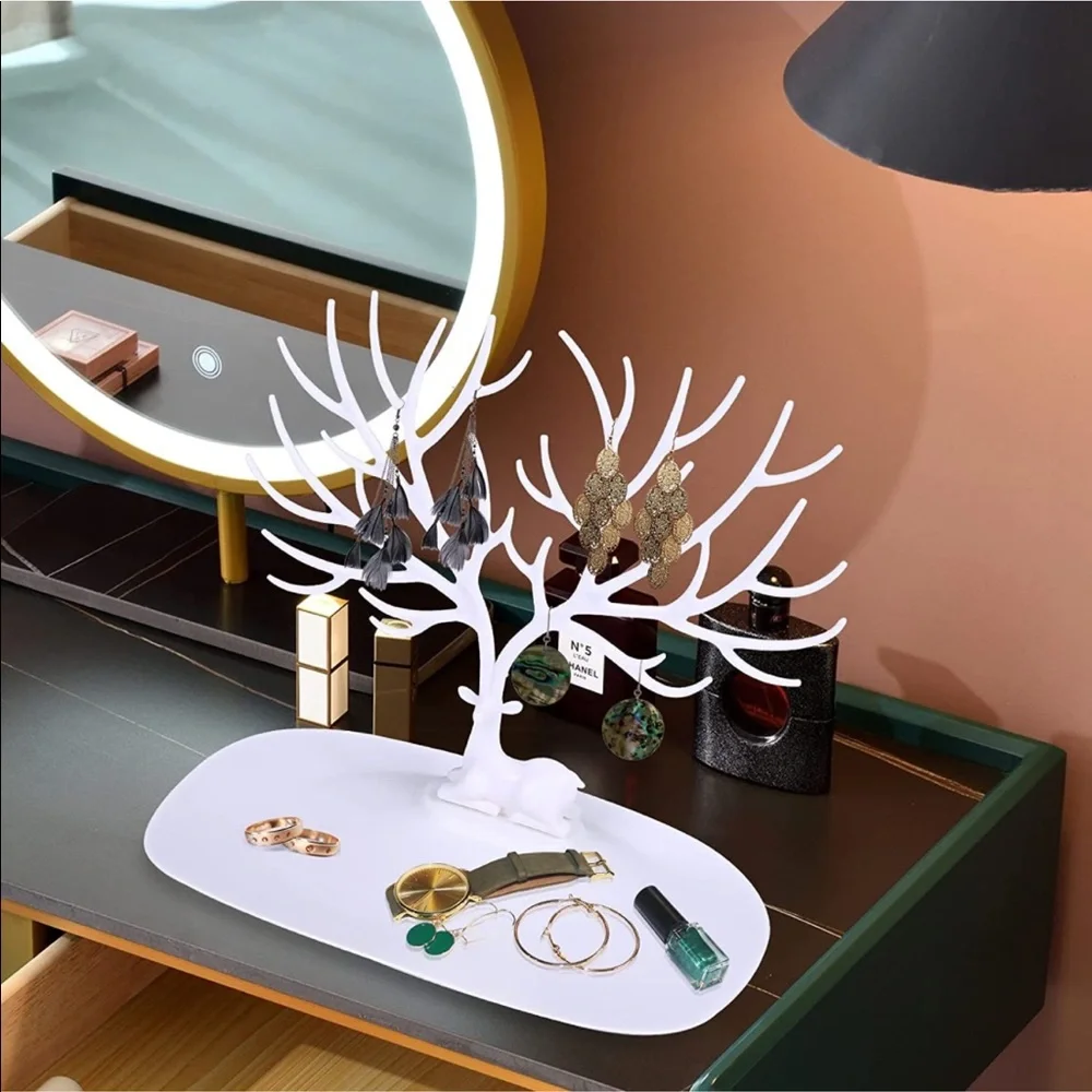 Vermkrey Deer Jewelry Holder / Organizer - White - OS